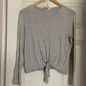 Striped Tied Long Sleeve